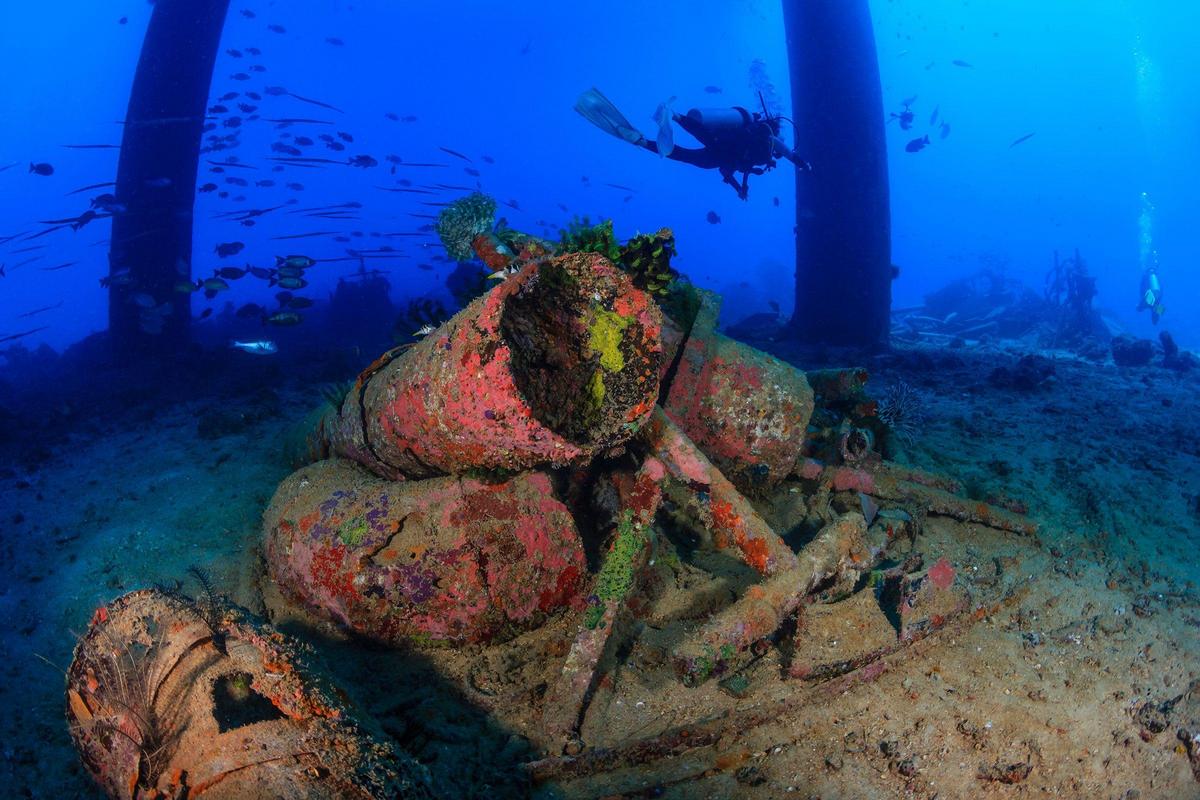 Artificial reef, California coast, Oil rig