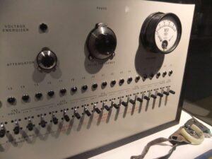 The original shock box used in Milgram's obedience experiments