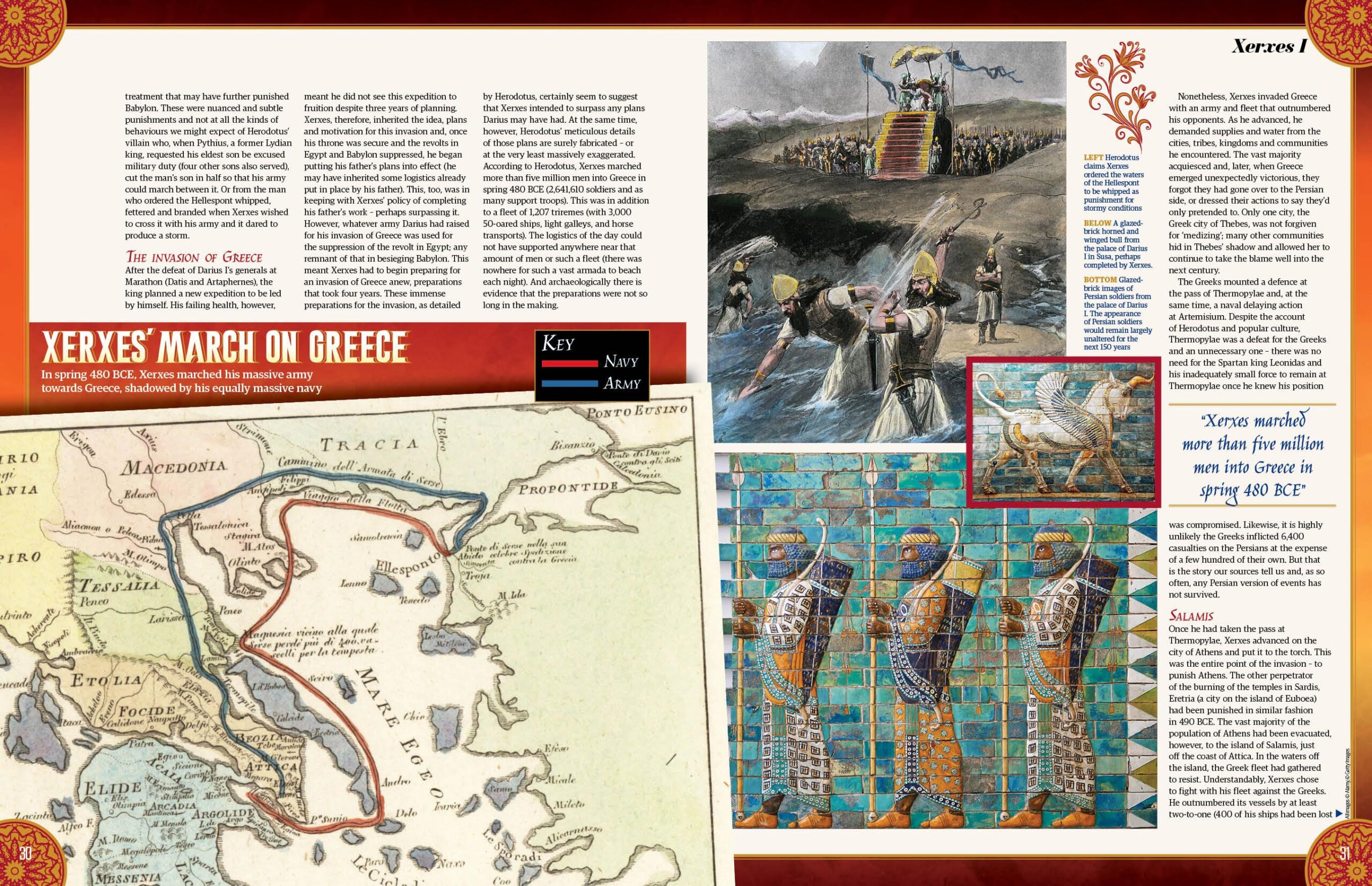 Xerxes I spread 2, All About History 125