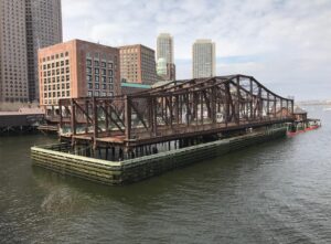 Photo of the current Northern Avenue Bridge