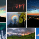 collage of rare weather phenomena